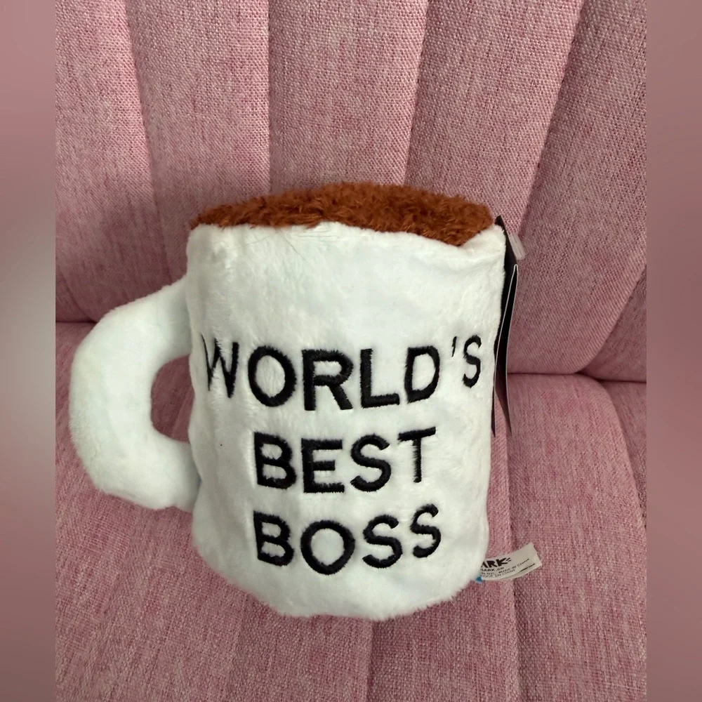 Bark The Office Plush “Worlds Best Boss” Toy with hidden toy inside